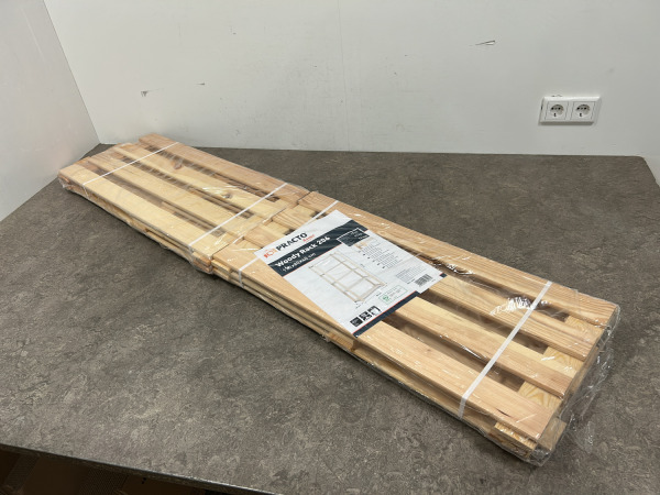 4x Practo houten opbergrek 175x80x40cm Woody Rack – foto 7 – kavel bij XL Auctions
