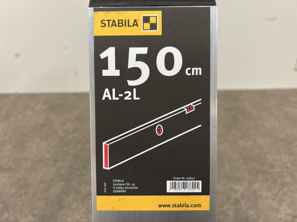 4x Stabila afrijlat 150cm met 2 libellen AL-2L – foto 6 – kavel bij XL Auctions