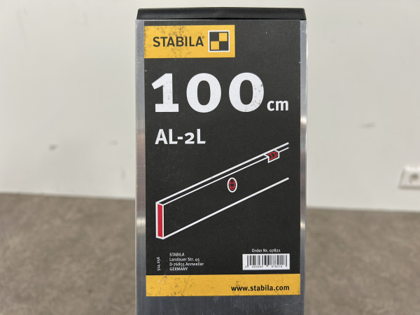 2x Stabila strijklat 100cm met libel AL-2L – foto 5 – kavel bij XL Auctions
