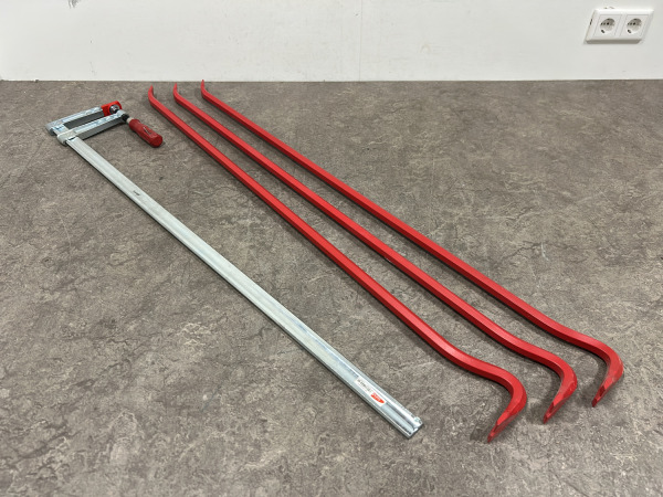 Solid lijmklem en koevoet set 4-delig – kavel bij XL Auctions
