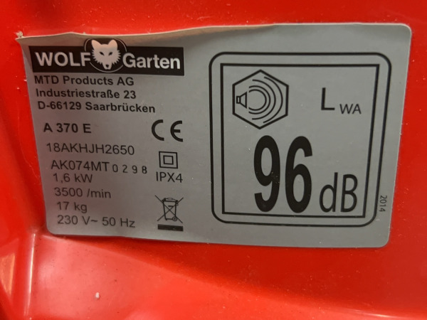 Wolf-Garten elektrische grasmaaier 1600W A 370 E – foto 12 – kavel bij XL Auctions