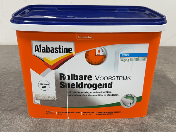 Alabastine rolbare voorstrijk en structuur verf – foto 2 – kavel bij XL Auctions