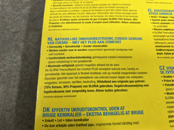 5x Gloria onkruid brander Thermoflamm Bio Comfort Plus – foto 8 – kavel bij XL Auctions