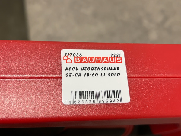 Einhell accu heggenschaar 18V body GE-CH 18/60 Li – foto 7 – kavel bij XL Auctions
