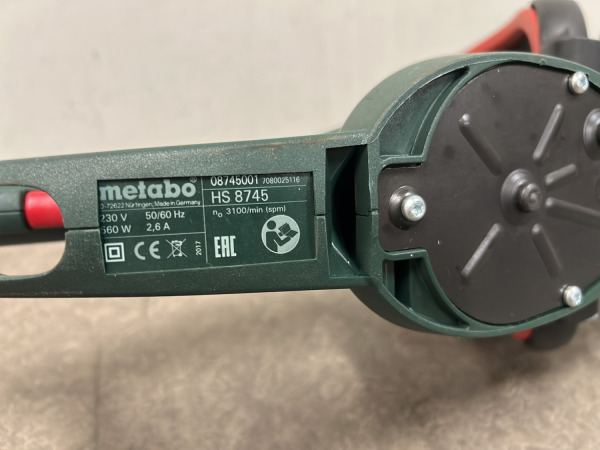 Metabo elektrische heggenschaar 450W HS8745 – foto 6 – kavel bij XL Auctions
