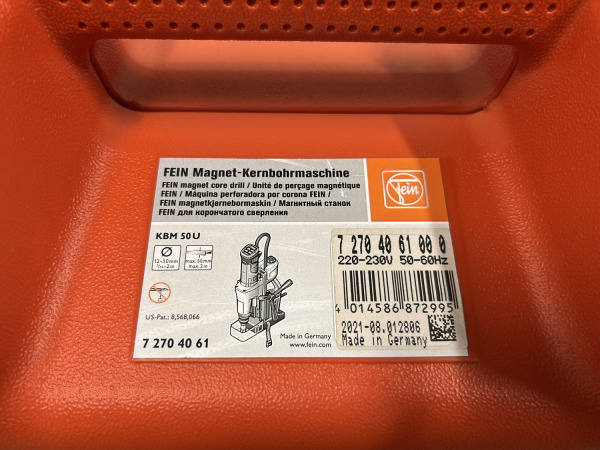 Fein magneetkernboormachine 1200W KBM 50 U – foto 9 – kavel bij XL Auctions