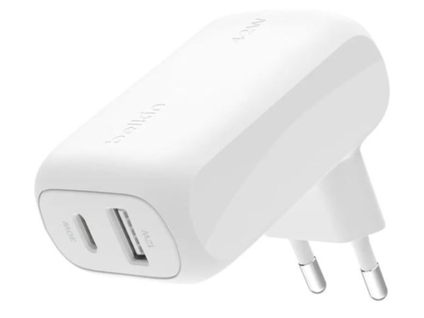 Belkin 2-poorts wandlader 42W met USB-C- en USB-A – kavel bij XL Auctions