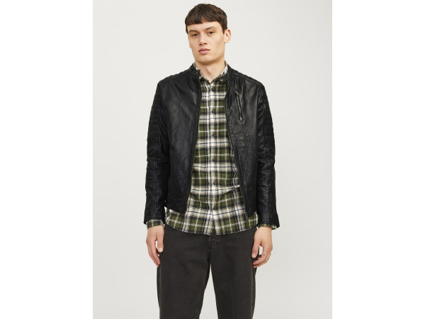 Jack & Jones Richard Leather Jacket Zwart - S – foto 2 – kavel bij XL Auctions