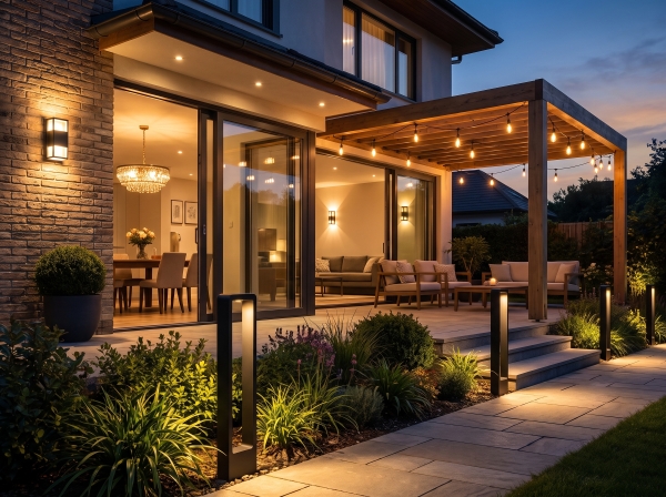 Diverse binnen- en buitenverlichting voor woning en tuin