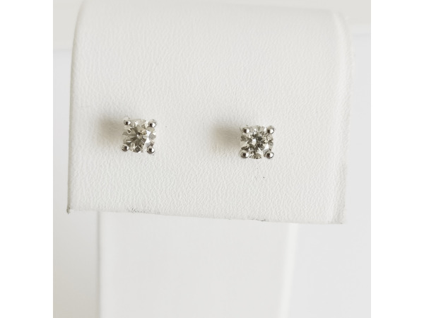 0.90ct Diamond Earrings – foto 2 – kavel bij XL Auctions