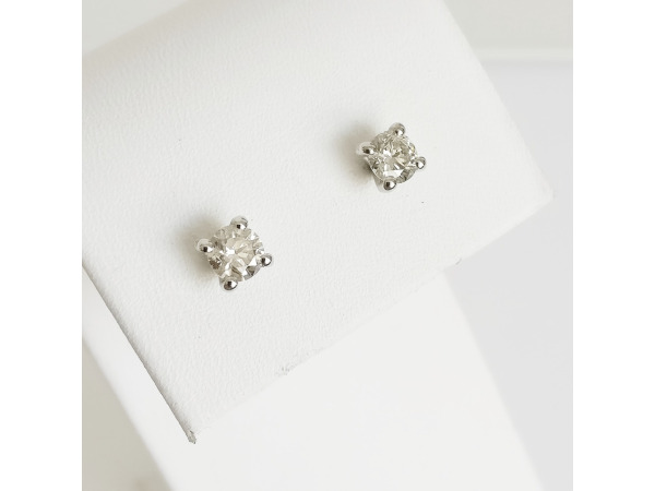 0.90ct Diamond Earrings – foto 3 – kavel bij XL Auctions