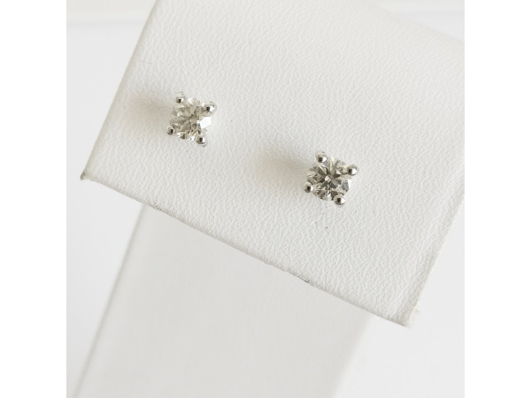 0.90ct Diamond Earrings – foto 4 – kavel bij XL Auctions