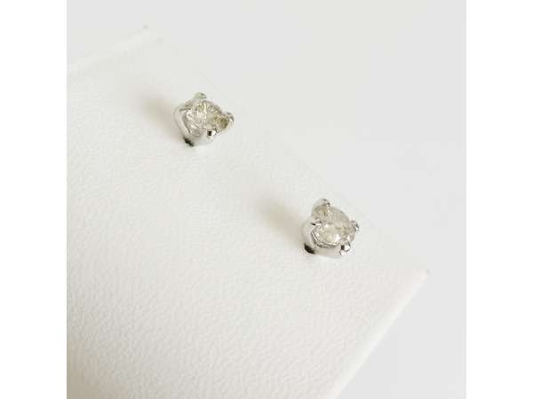0.90ct Diamond Earrings – foto 5 – kavel bij XL Auctions