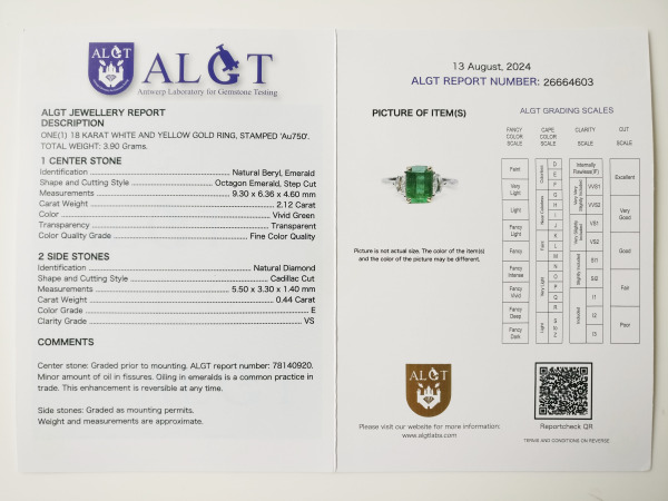 2.56ct Emerald and Diamond Ring – foto 7 – kavel bij XL Auctions