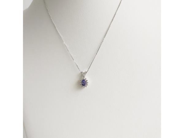 1.18ct Tanzanite and Diamond Necklace with Pendant – foto 4 – kavel bij XL Auctions