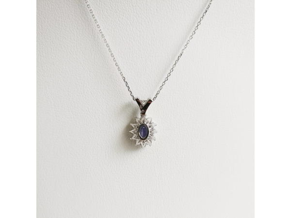 1.18ct Tanzanite and Diamond Necklace with Pendant – foto 5 – kavel bij XL Auctions