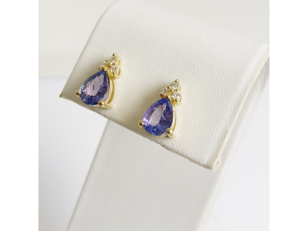 2.16ct Tanzanite and Diamond Earrings – foto 4 – kavel bij XL Auctions