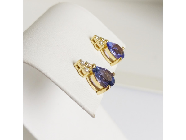 2.16ct Tanzanite and Diamond Earrings – foto 5 – kavel bij XL Auctions