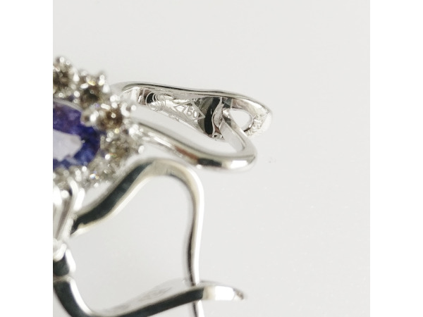 2.64ct Tanzanite and Diamond Earrings – foto 7 – kavel bij XL Auctions