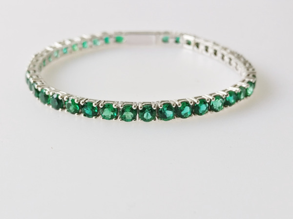 9.38ct Lab Grown Emerald Bracelet