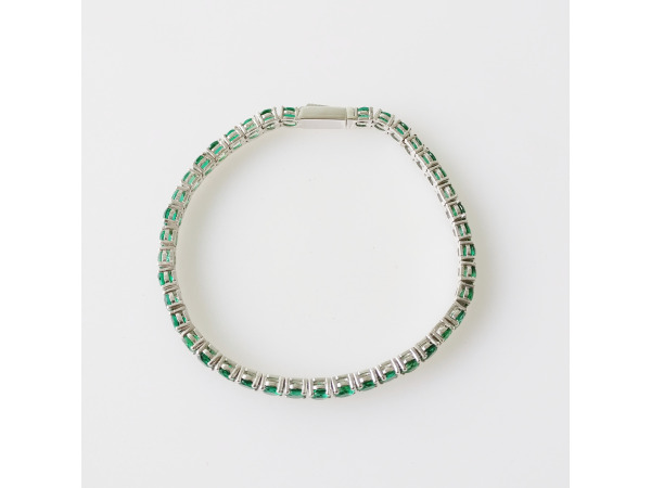 9.38ct Lab Grown Emerald Bracelet – foto 2 – kavel bij XL Auctions