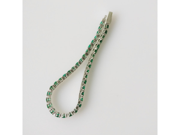 9.38ct Lab Grown Emerald Bracelet – foto 3 – kavel bij XL Auctions