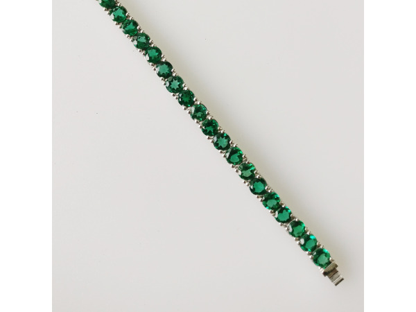 9.38ct Lab Grown Emerald Bracelet – foto 4 – kavel bij XL Auctions
