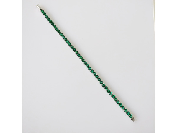 9.38ct Lab Grown Emerald Bracelet – foto 5 – kavel bij XL Auctions