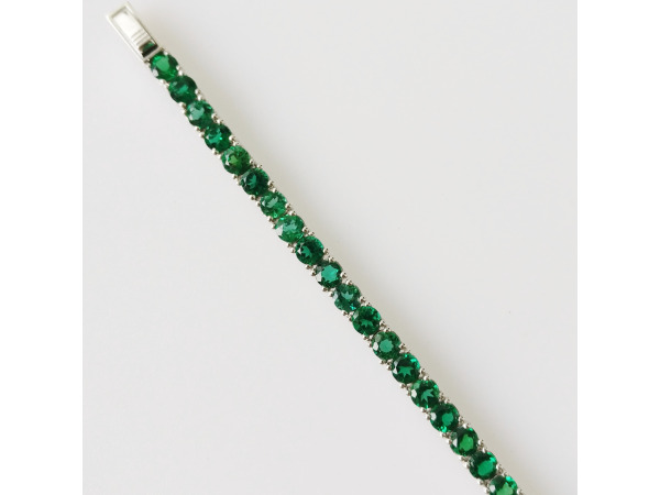 9.38ct Lab Grown Emerald Bracelet – foto 6 – kavel bij XL Auctions