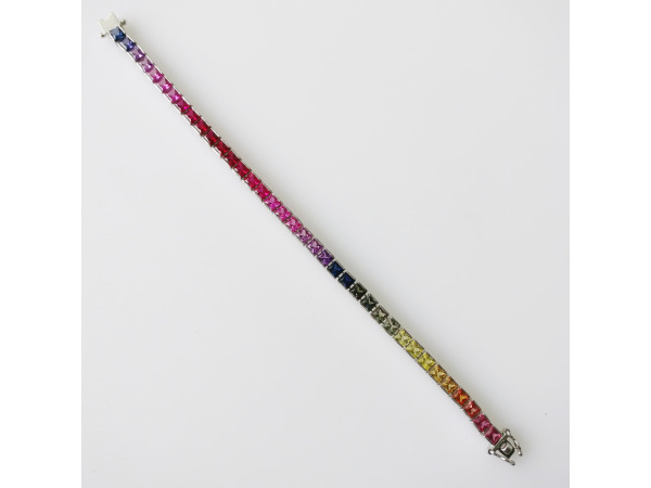 34.68ct Lab Grown Sapphire and Bracelet – foto 2 – kavel bij XL Auctions