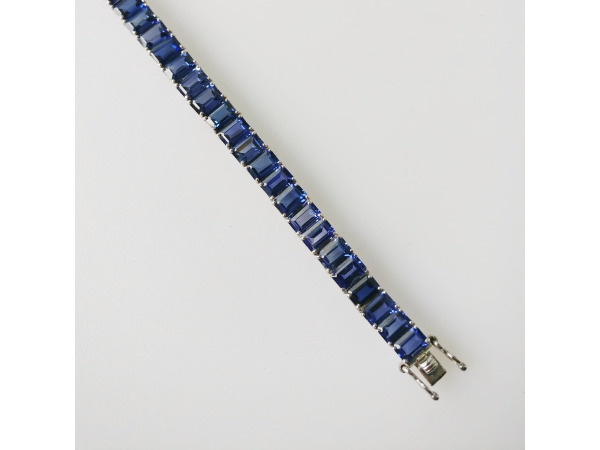 32.90ct Lab Grown Sapphire Bracelet – foto 4 – kavel bij XL Auctions