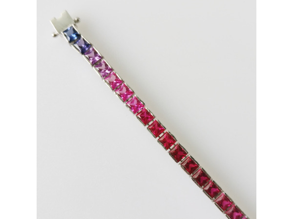 34.68ct Lab Grown Sapphire and Bracelet – foto 4 – kavel bij XL Auctions