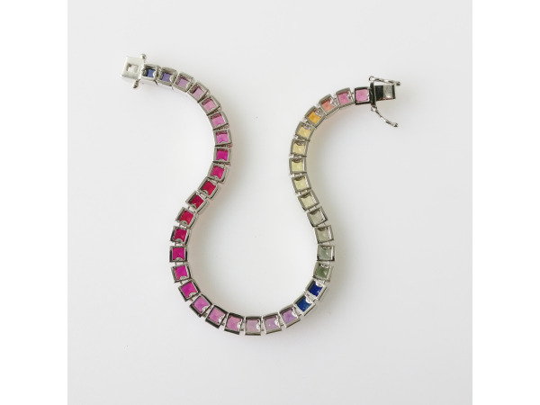 34.68ct Lab Grown Sapphire and Bracelet – foto 6 – kavel bij XL Auctions