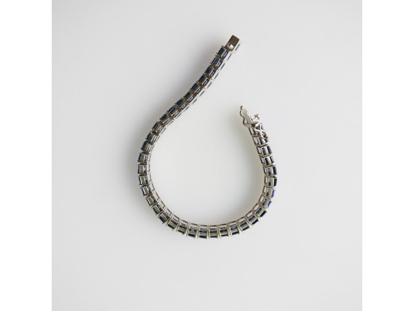 32.90ct Lab Grown Sapphire Bracelet – foto 6 – kavel bij XL Auctions