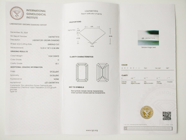 5.04ct Lab Grown Diamond Ring – foto 7 – kavel bij XL Auctions