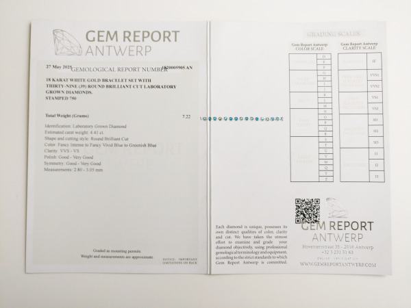4.41ct Lab Grown Diamond Bracelet – foto 7 – kavel bij XL Auctions