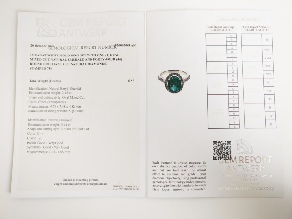 2.89ct Emerald and Diamond Ring – foto 5 – kavel bij XL Auctions
