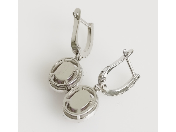 2.53ct Amethyst and Diamond Earrings – foto 5 – kavel bij XL Auctions