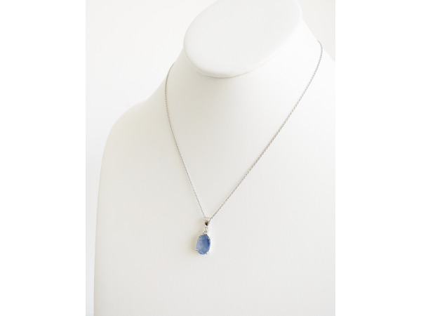 3.85ct Sapphire and Diamond Necklace with Pendant – foto 4 – kavel bij XL Auctions