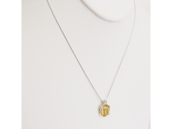 5.73ct Citrine and Diamond Necklace with pendant – foto 5 – kavel bij XL Auctions