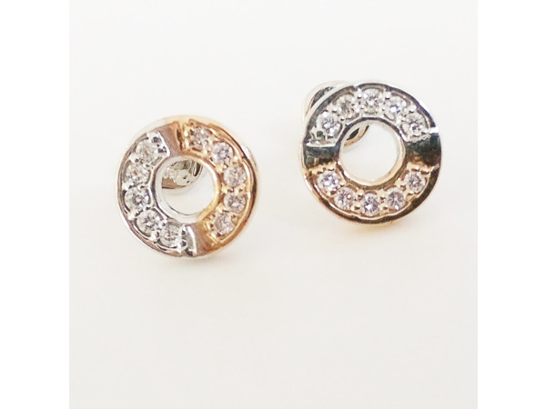 0.16ct Diamond Earrings – foto 2 – kavel bij XL Auctions