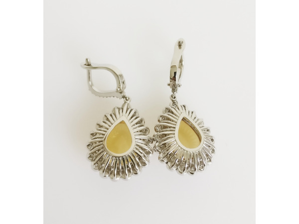 15.13ct Citrine and Diamond Earrings – foto 5 – kavel bij XL Auctions