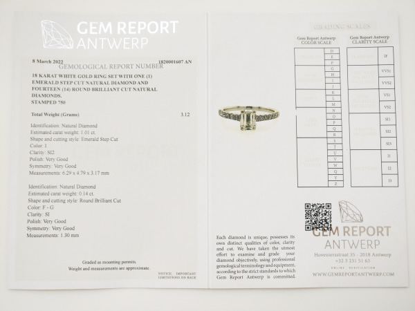 1.15ct Diamond Ring – foto 7 – kavel bij XL Auctions