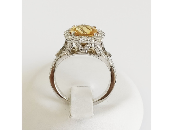 4.12ct Citrine and Diamond Ring – foto 5 – kavel bij XL Auctions