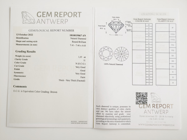 2.06ct Diamond Ring – foto 7 – kavel bij XL Auctions