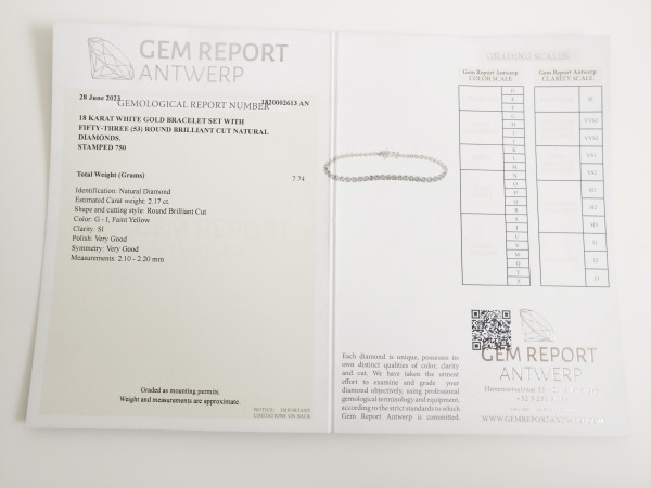 2.17ct Diamond Bracelet – foto 7 – kavel bij XL Auctions