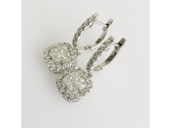 1.94ct Diamond Earrings – foto 2 – kavel bij XL Auctions