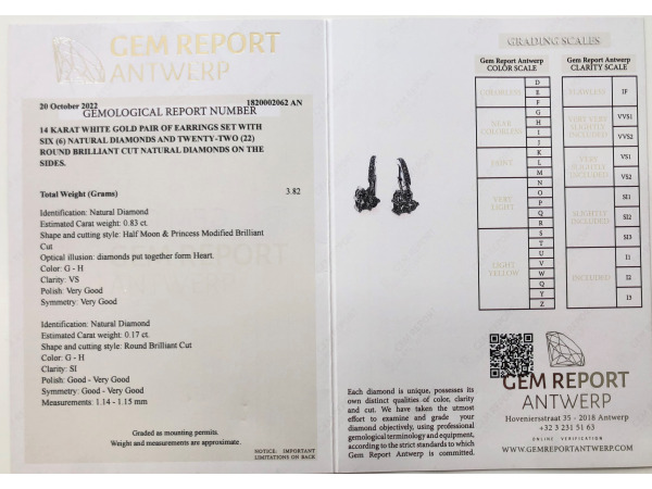 1.00ct Diamond Earrings – foto 3 – kavel bij XL Auctions