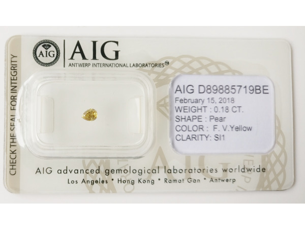Pear 0.18ct – foto 2 – kavel bij XL Auctions