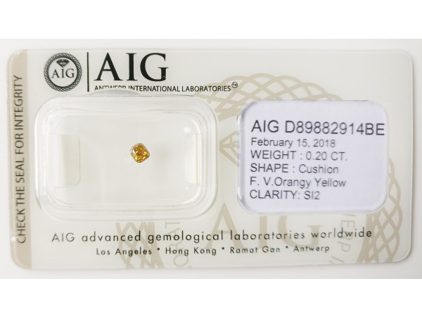 Cushion 0.20ct – foto 2 – kavel bij XL Auctions